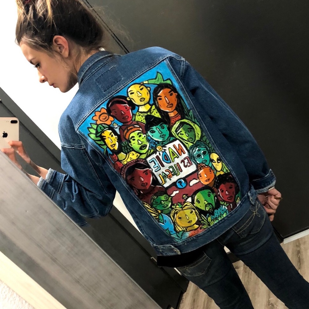 Hand Painted Jean Jacket
